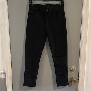 MOTHER Black Ankle & Cropped Jeans